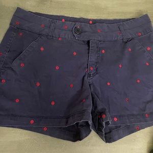 Blue Epic Denim Sz 14 Women Shorts Embroidered